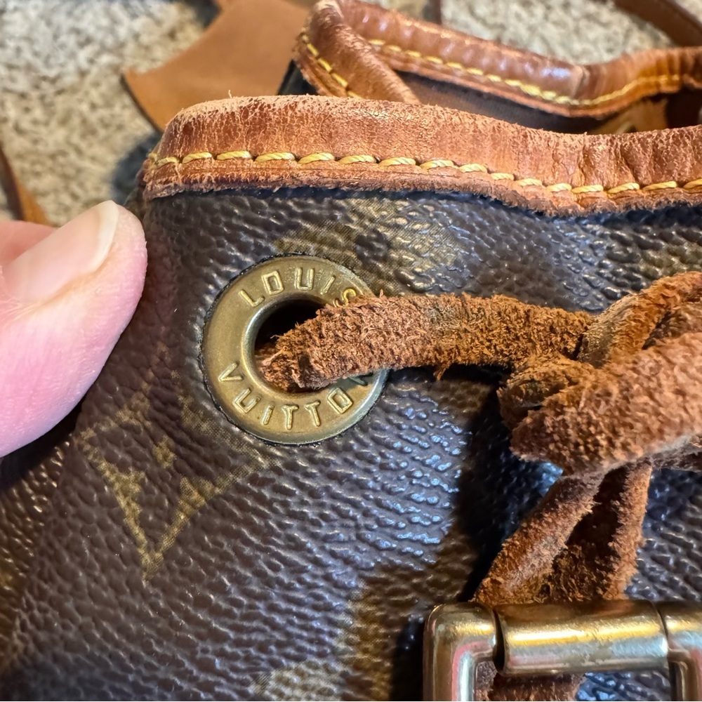 Vintage Louis Vuitton Monogram Mini Montsouris Brown Canvas and Leather Backpack - Picture 5 of 15